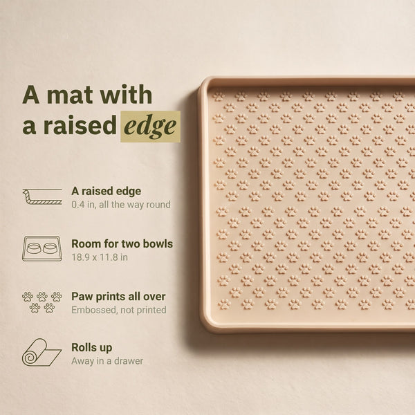 Paw Print Feeding Mat