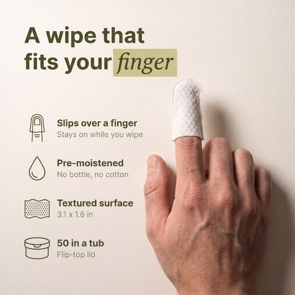 Ear Finger Wipes — 50 Pack