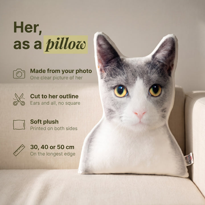 Cat Photo Pillow
