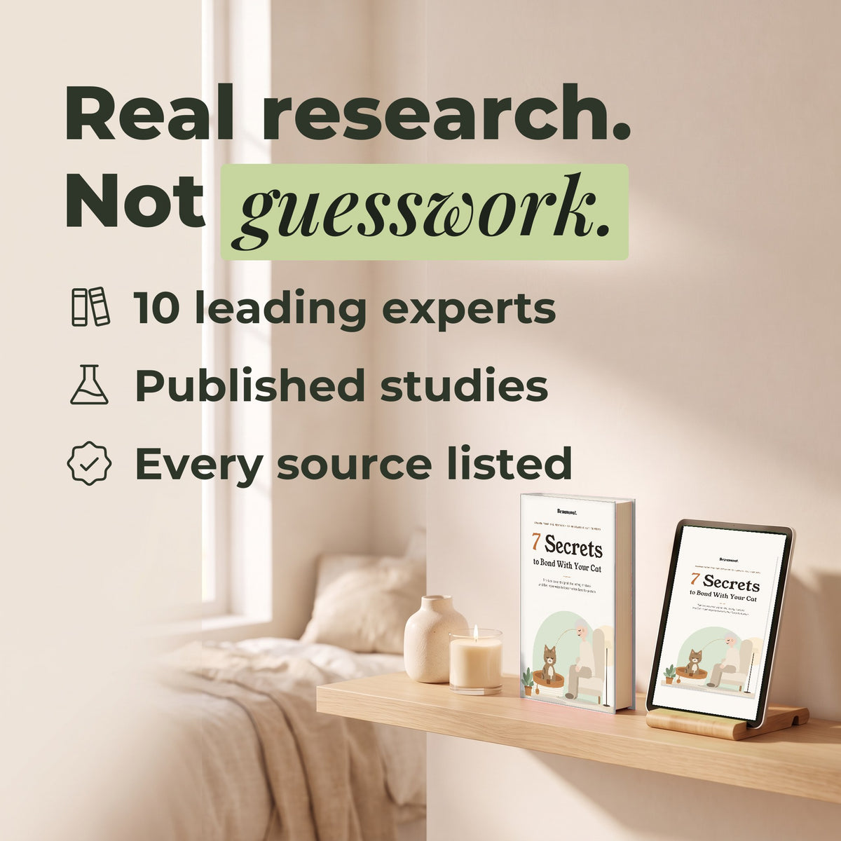 Real research, not guesswork: 10 leading experts, published studies, every source listed